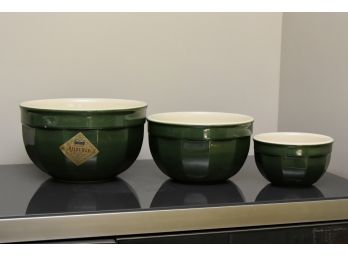 Trio Of William Sonoma Nesting Mixing Bowls