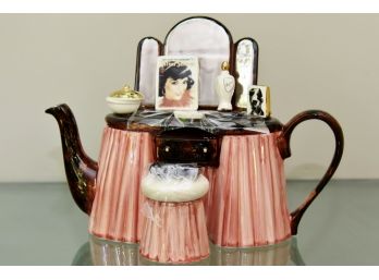 Vanity Dresser Tea Pot With Bench
