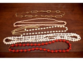 Assortment Of Costume Jewelry Necklace's