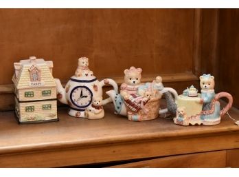 Lovely Tea Pot Collection With Candy Jar