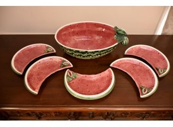 Ceramic Watermelon Serving Set
