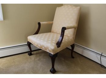 Mahogany Ball And Claw Foot Side Chair