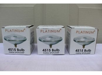 Three Platinum Light Bulbs
