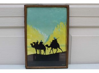 Framed Riding Camel Print