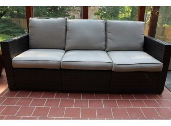 Wicker Three Seat Couch