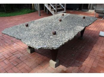 Amazing Outdoor Granite Table