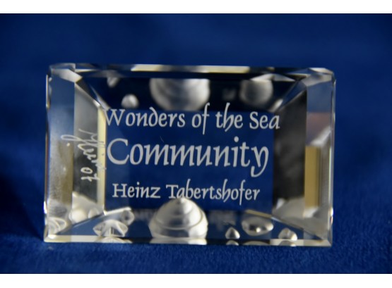 Swarovski Wonders Of The Sea 'Community' Title Plaque