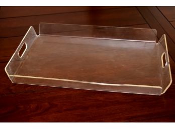 MCM Bent Lucite Serving Tray 14 X 21