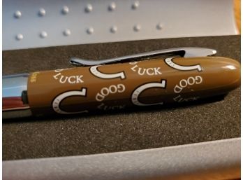 Rebecca Moss New York 'Good Luck' Ball Point Pen New With Case And Original Box