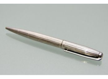 Dupont Silver Ball Point Pen With New Refill