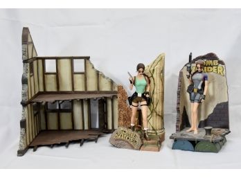 3 Tomb Raider Toys (open Box) Lot 12