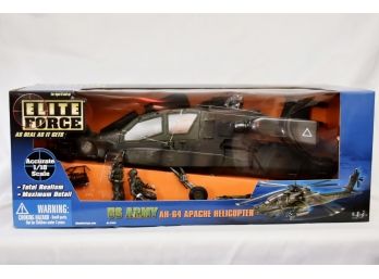Elite Force 1/18 US Army AH-64 Apache Helicopter
