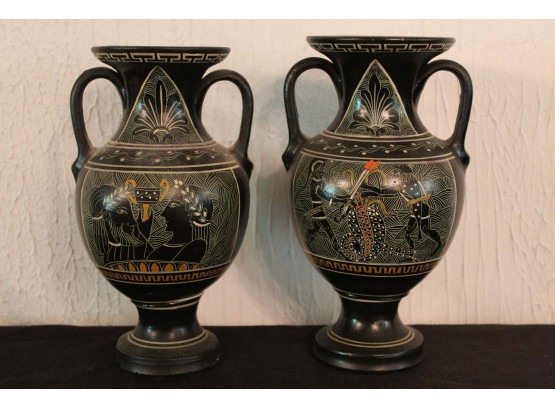 Pair Of Greek Amphora Vases