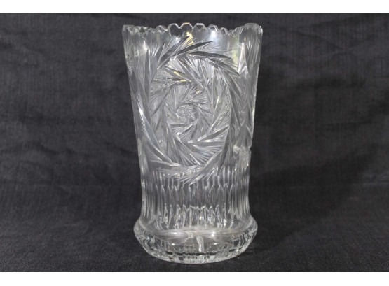 Imperlux Genuine Handcut Lead Crystal Vase Made In East Germany