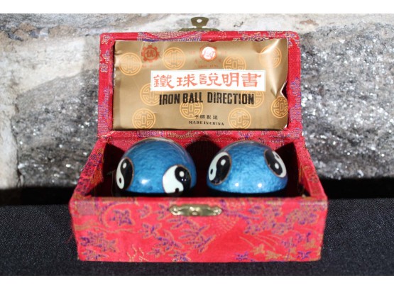 Vintage Chinese Iron Direction Balls Baoding Balls