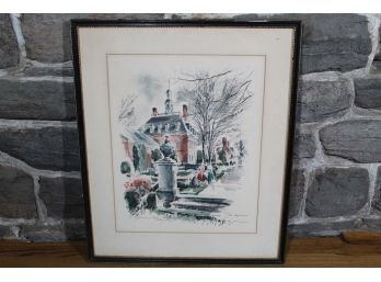 'Governor's Palace Williamsburg' By John Haymson Framed Print
