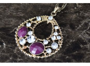 Bijoux Terner Purple Costume Jewelry Necklace (J#7)