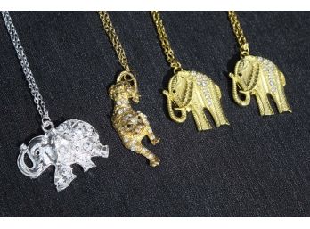 Elephant & Leopard Necklaces (J#33)