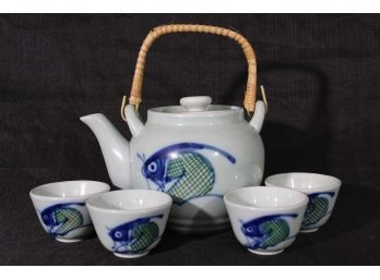 Fish Teapot & Cups