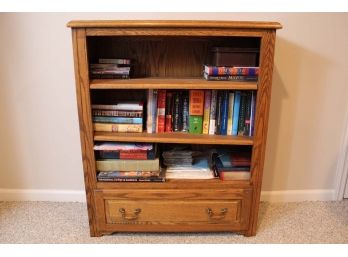 Bookshelf With Drop Down Drawer (Read)