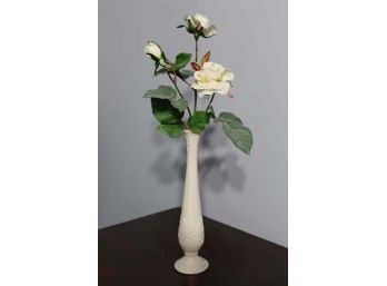 Lenox Vase W/ Decorative Flowers