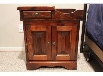 Antique Oak Dry Sink Cabinet