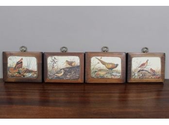 Four Bird Wood Prints