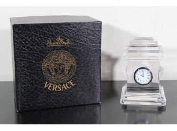 Versace Rosenthal Treasury Crystal Clock