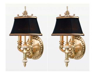 Pair Of Kingsbury Lenox Wall Sconces From Quoizel