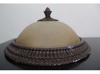 Brown Flush Mount Ceiling Fixture (Read)