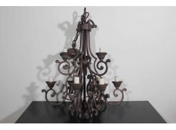 Bronze Colored Chandelier 2 Of 2