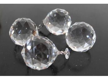 Large Assortment Of Hanging Crystal Balls (READ)