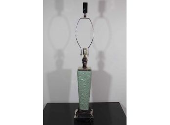 Green Rectangular Vase Lamp