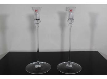 Pair Of Marquis Waterford Candle Sticks