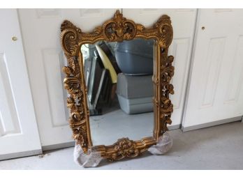 Ornate Gold Painted Accent Mirror