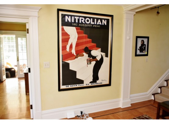Ginormous Original  Nitrolian French Poster Framed 50 X 66
