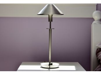 Holtkoetter Satin Nickel Turn-Dimmer Table Lamp