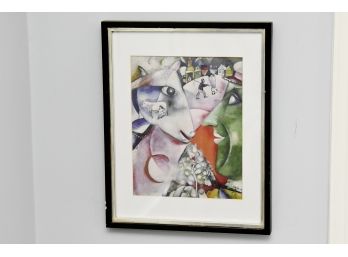 'I And The Village' Chagall Print  Framed 12 X 14.5