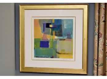 Lou Glavin Modern Abstract Signed And Framed 28 X 28