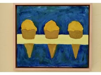 Samuel Owen Gallery Greenwich Original  18 X 15 Ice Cream Cones