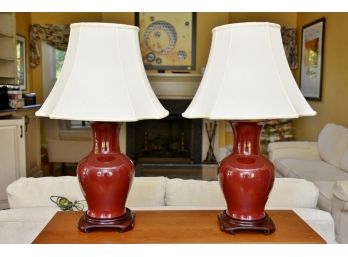 Pair Of Lovely Ceramic Table Lamps