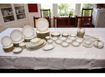 Vintage Imperial Dish Set With Limoges Plates 112 Pieces Total