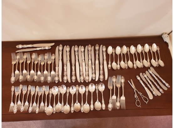 Sterling Silver Wallace Grand Baroque Set 3793 Grams