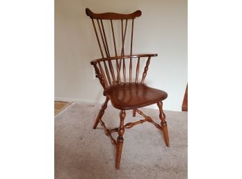 Antique Maple Windsor Spindle Side Chair 17 X 19 X 37