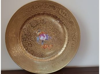 Vintage Gold Crackle Display Plate