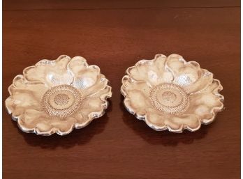 Pair Of Antique Sterling Dishes  111 Grams