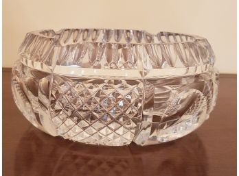 Vintage Cut Glass Crystal Bowl