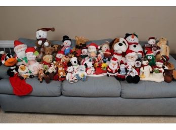 Huge Assortment Of Christmas Stuffed Animals