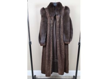 Women's Nutria/Fox Fur Coat