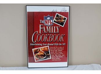 Signed NFL Cookbook Photo 24 X 36